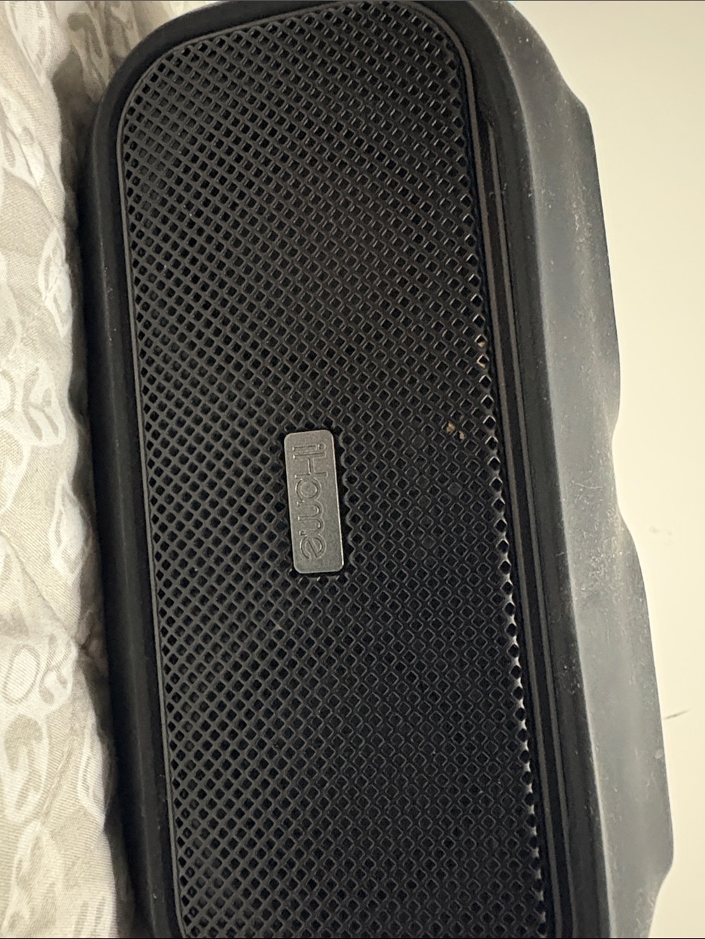 iHome Black Portable Bluetooth Speaker with Textured Grille